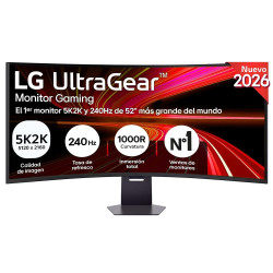 Monitor led gaming 52 pulgadas lg ultragear curvo -  va -  5k2k -  dp -  hdmi -  240hz -  1ms -  vesa 100x100