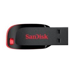 Memoria usb 2.0 sandisk 64gb cruzer blade rojo