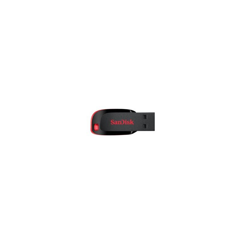 Memoria usb 2.0 sandisk 64gb cruzer blade rojo