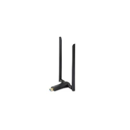 Adaptador wifi usb 3.0 dualband level one  ac1200 300mb en 24ghz y 867mb en 5ghz usb 3.0 2 antenas desmontables