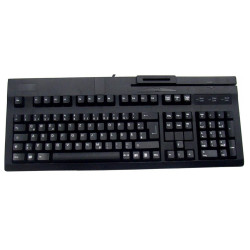 Teclado expandido active key usb lector de tarjeta chip y banda magnetica