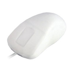 Mouse raton industrial active key usb optico ip68 blanco