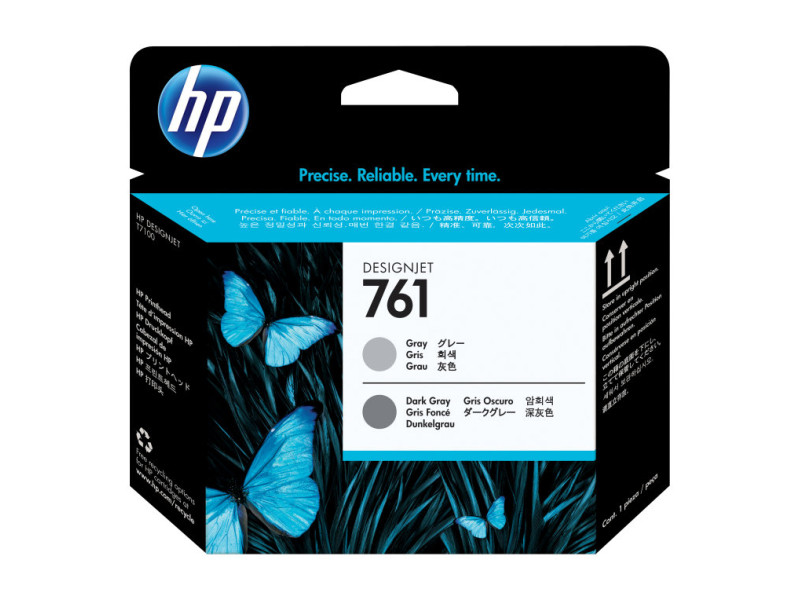 Cabezal hp 761 gris y gris oscuro