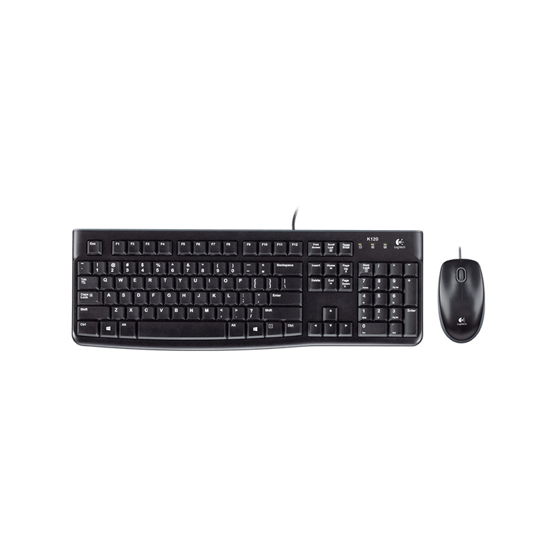 Teclado + mouse raton logitech desktop mk120 usb italiano
