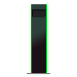 Stand para montaje en suelo de kiosko 10pos 10k - 32w