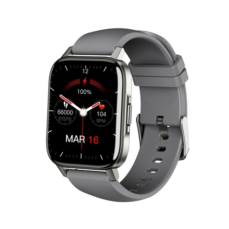 Reloj smartwatch leotec multisport crystal ip68 gris 1.69 pulgadas