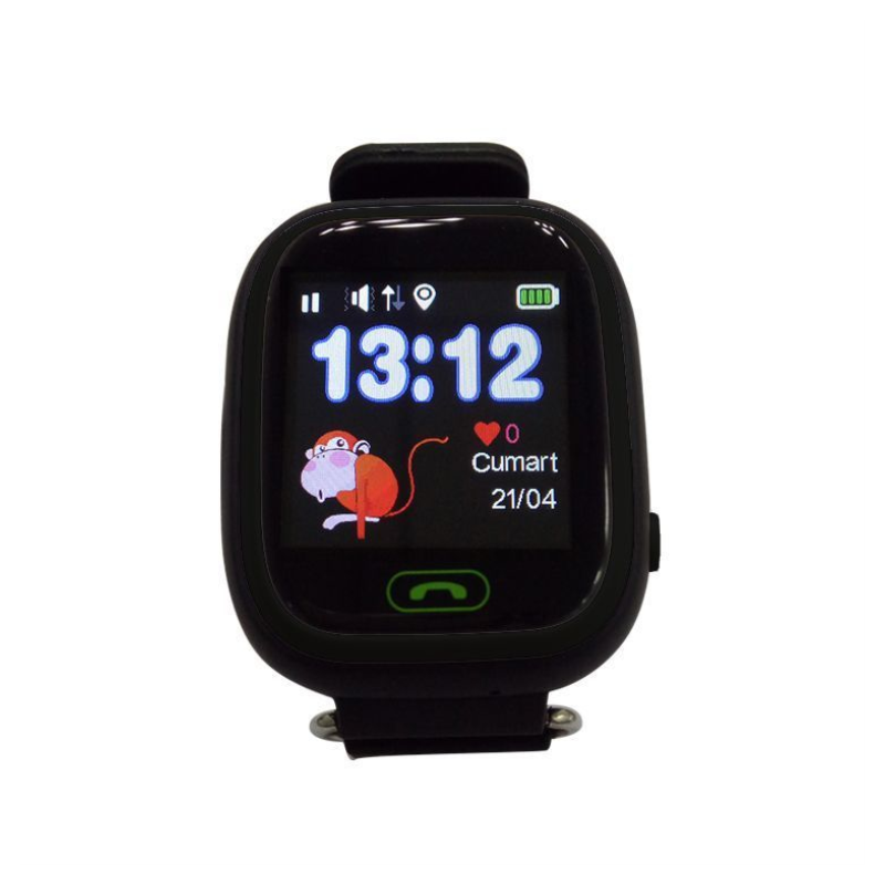 Reloj smartwatch leotec kids way gps antiperdida negro 1.22 pulgadas