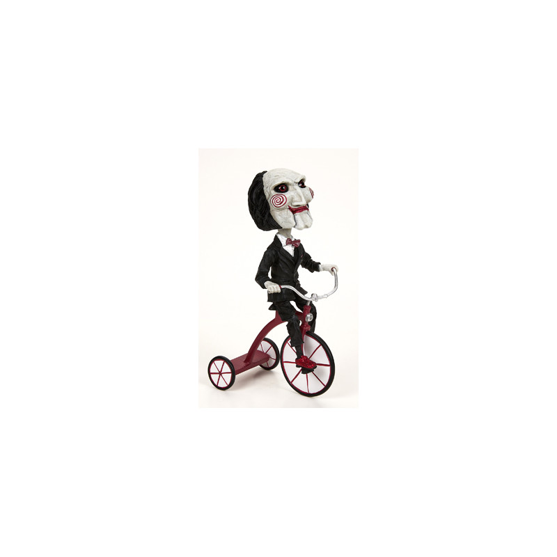 Figura neca saw head knocker puppet on tricyclesue)