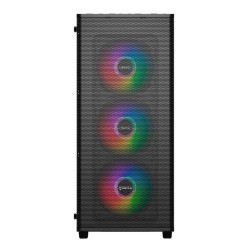 Caja ordenador gaming unykach mir 100 atx argb cristal templado negro