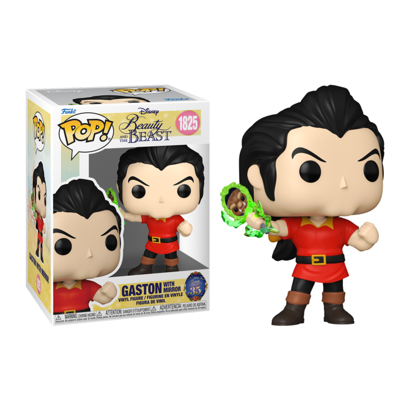 Funko pop disney la bella y la bestia gaston con espejo