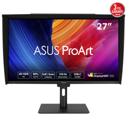 Monitor led 27 pulgadas asus proart pa27ucge ips -  4k uhd -  dp -  hdmi -  usb tipo c -  160hz -  1ms -  vesa 100x100
