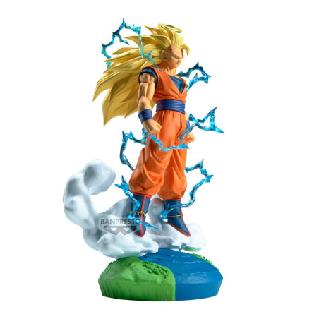 Figura banpresto dragon ball history box super saiyan 3 son goku 18cm