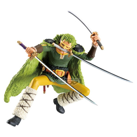 Figura banpresto one piece cross posing roronoa zoro 18cm
