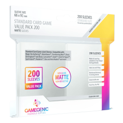 Fundas de cartas gamegenic matte standard card game value pack 200 unidades