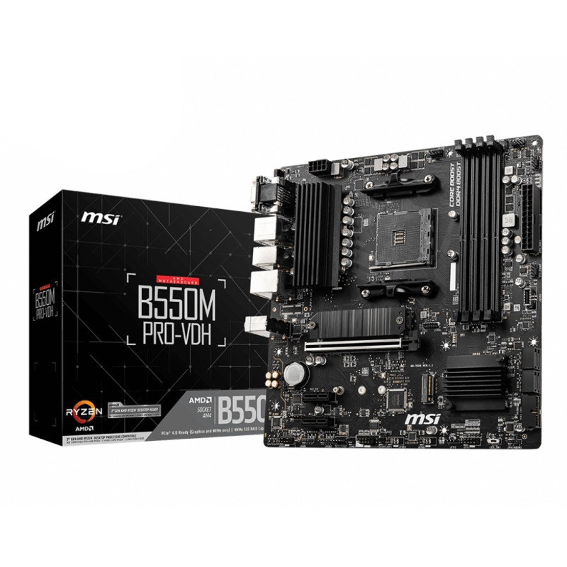 Placa base msi am4 b550m pro - vdh m - atx