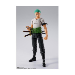 Roronoa zoro - romance dawn -  fig. 15 cm one piece sh figuarts re - run