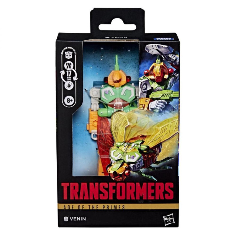 Figura hasbro transformers age of the primes deluxe class venim 14cm