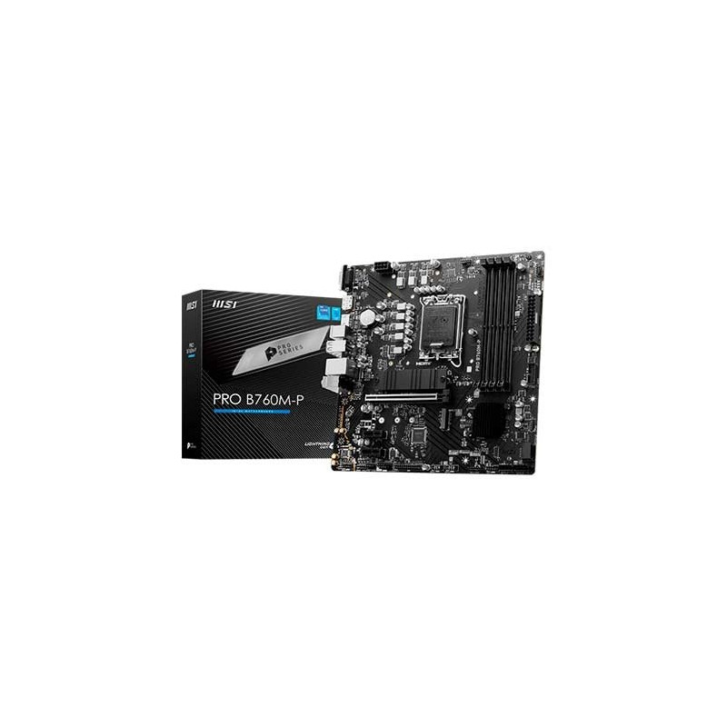 Placa base msi 1700 pro b760m - p m - atx -  4x ddr5 -  4x sata3 -  2x usb 3.2 -  1x usb tipo -  4x usb 2.0 911 - 7e02 -