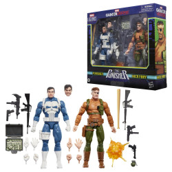Pack 2 figuras hasbro marvel legends series gamerverse the punisher punisher vs nick fury