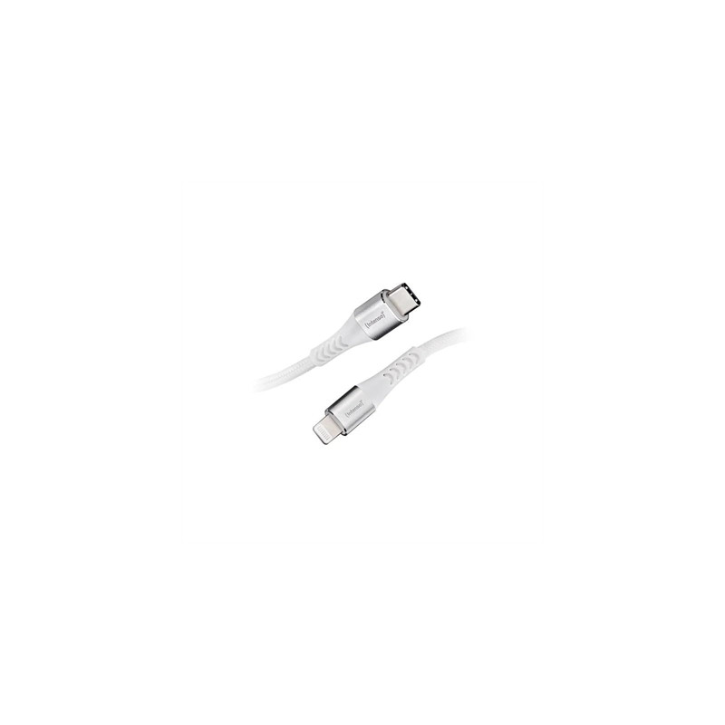 Cable usb c a lightning intenso 1.5m c315l blanco