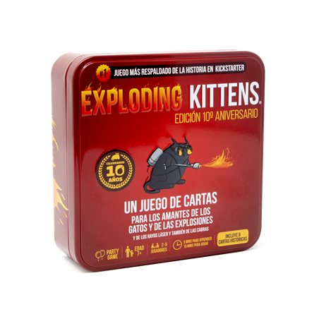 Juego de mesa exploding kittens 10 aniversario