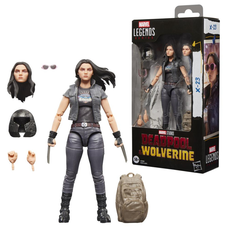 Figura hasbro marvel legends series deadpool & wolverine -  x - 23