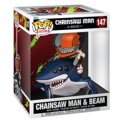 Funko pop ride deluxe chainsaw man the movie reze arc -  csm & beam