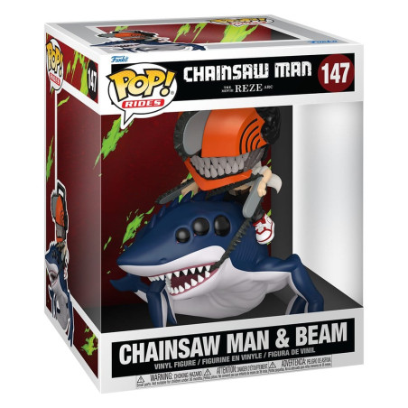 Funko pop ride deluxe chainsaw man the movie reze arc -  csm & beam