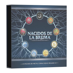 Nacidos de la bruma fichas de metal