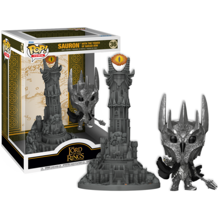 Funko pop town the lord of the rings sauron with the tower of barad - dur