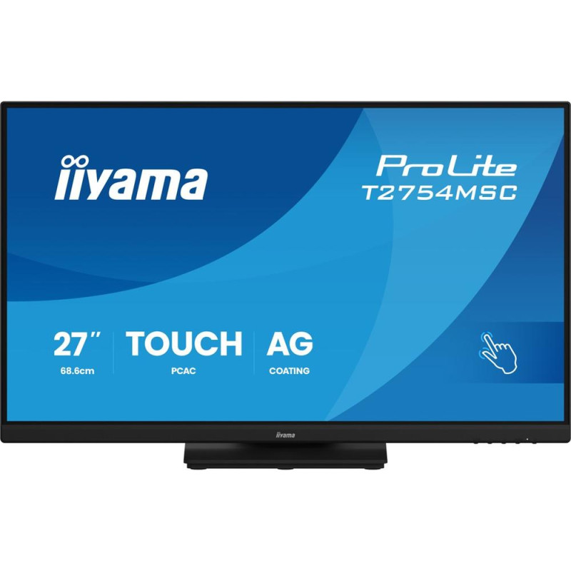 Monitor led 27 pulgadas iiyama t2754msc - b2ag ips -  fhd -  hdmi -  vga -  83hz -  4ms -  vesa 100x100
